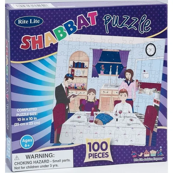 100 Pieces Shabbat Jigsaw Puzzle 10" x 10"