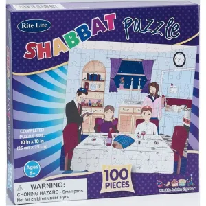 100 Pieces Shabbat Jigsaw Puzzle 10" x 10"