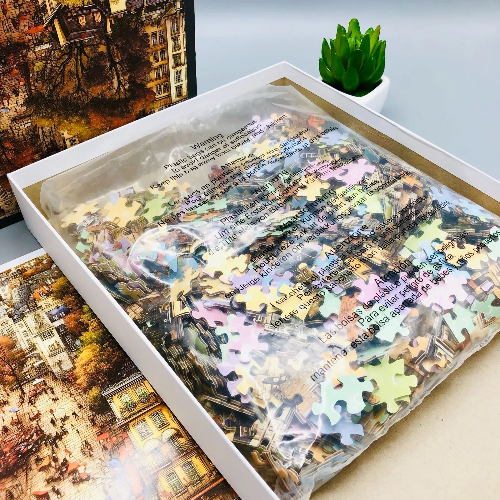 1000 Pcs Jigsaw Ancient Street Puzzle Game