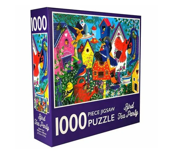 1000-Piece Jigsaw Puzzle, Bird Tea Party