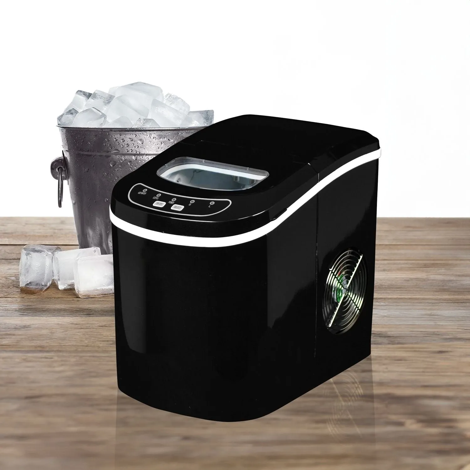 2.2L Fast Ice Maker, 12kg/24h, Compact, Quiet - Miraklass