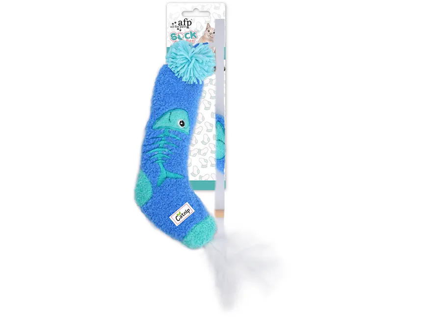 AFP Cat Socks-Sock Wand Fish