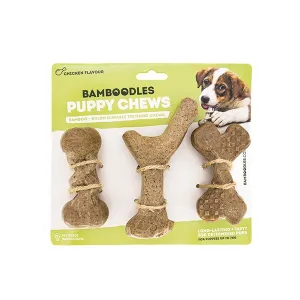 Bamboodles - Bamboo Puppy Chews - Chicken Flavour - 3pk