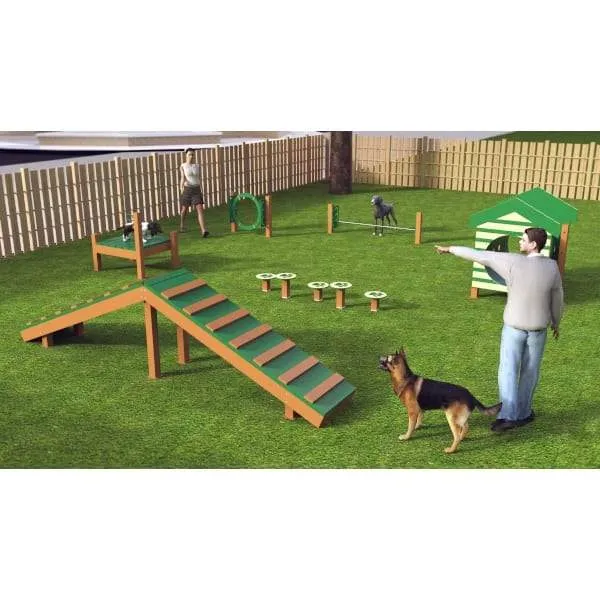 BarkPark by Ultrasite Recycled Intermediate Dog Park Kit