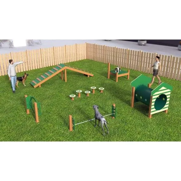 BarkPark by Ultrasite Recycled Intermediate Dog Park Kit