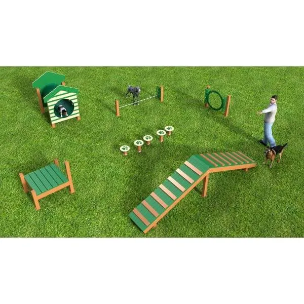 BarkPark by Ultrasite Recycled Intermediate Dog Park Kit