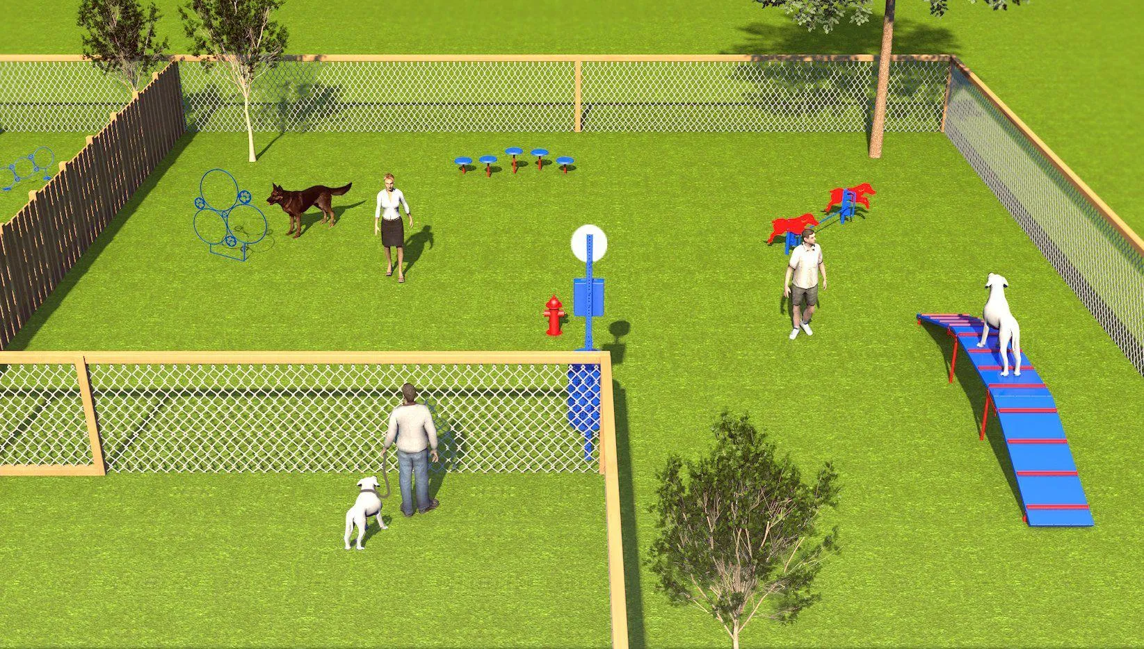 BarkPark by Ultrasite Small & Large Dog Park Combination Course