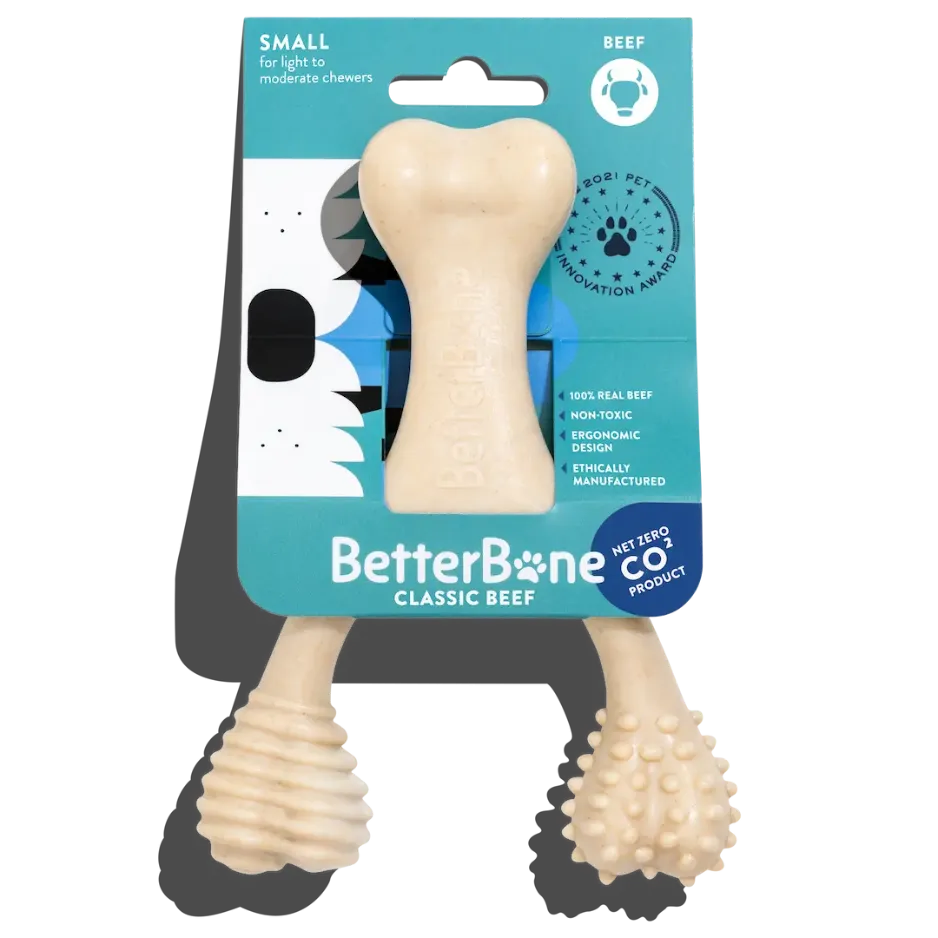 BetterBone Soft Density All-Natural Dog Toy Beef