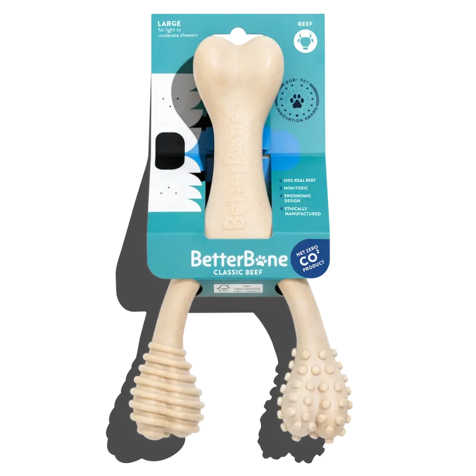 BetterBone Soft Density All-Natural Dog Toy Beef