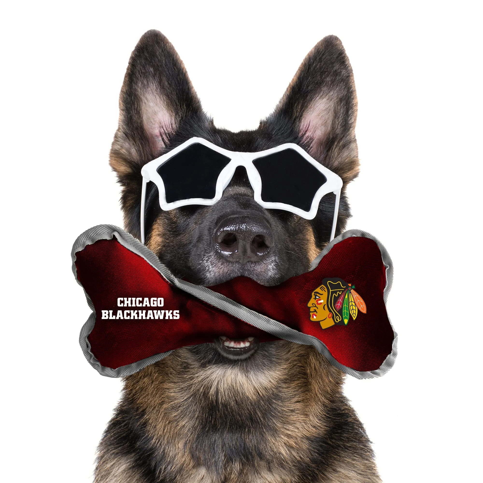 Chicago Blackhawks Pet Tug Bone