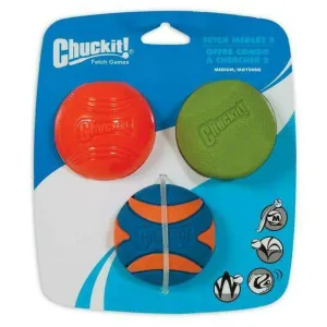 Chuckit Fetch Medley2 Medium Ball Dog Toy