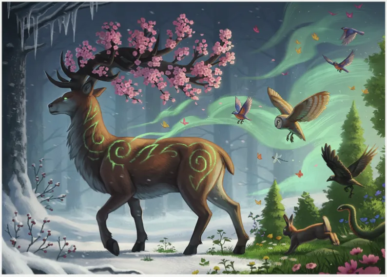 Deer of Spring | 1000 pc Puzzle