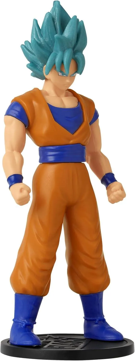 Dragon Ball Flash Series Super Saiyan Blue Goku Anime Figure | 4'' Tall