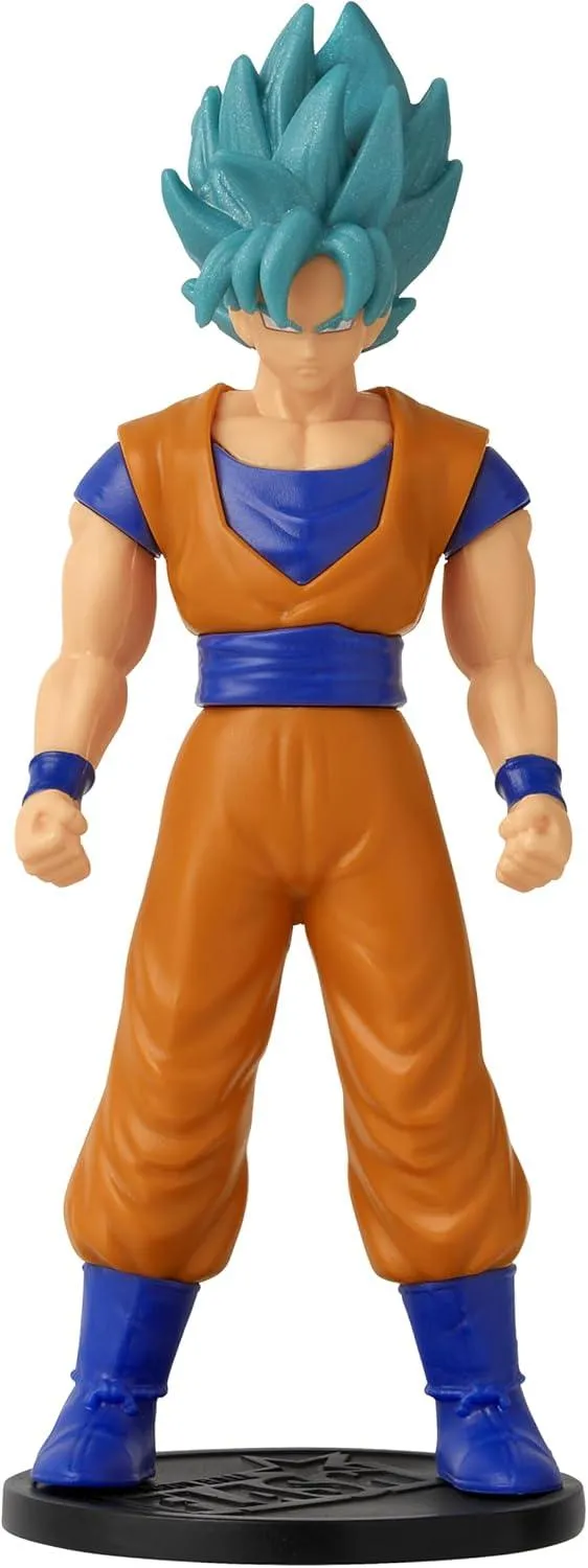 Dragon Ball Flash Series Super Saiyan Blue Goku Anime Figure | 4'' Tall