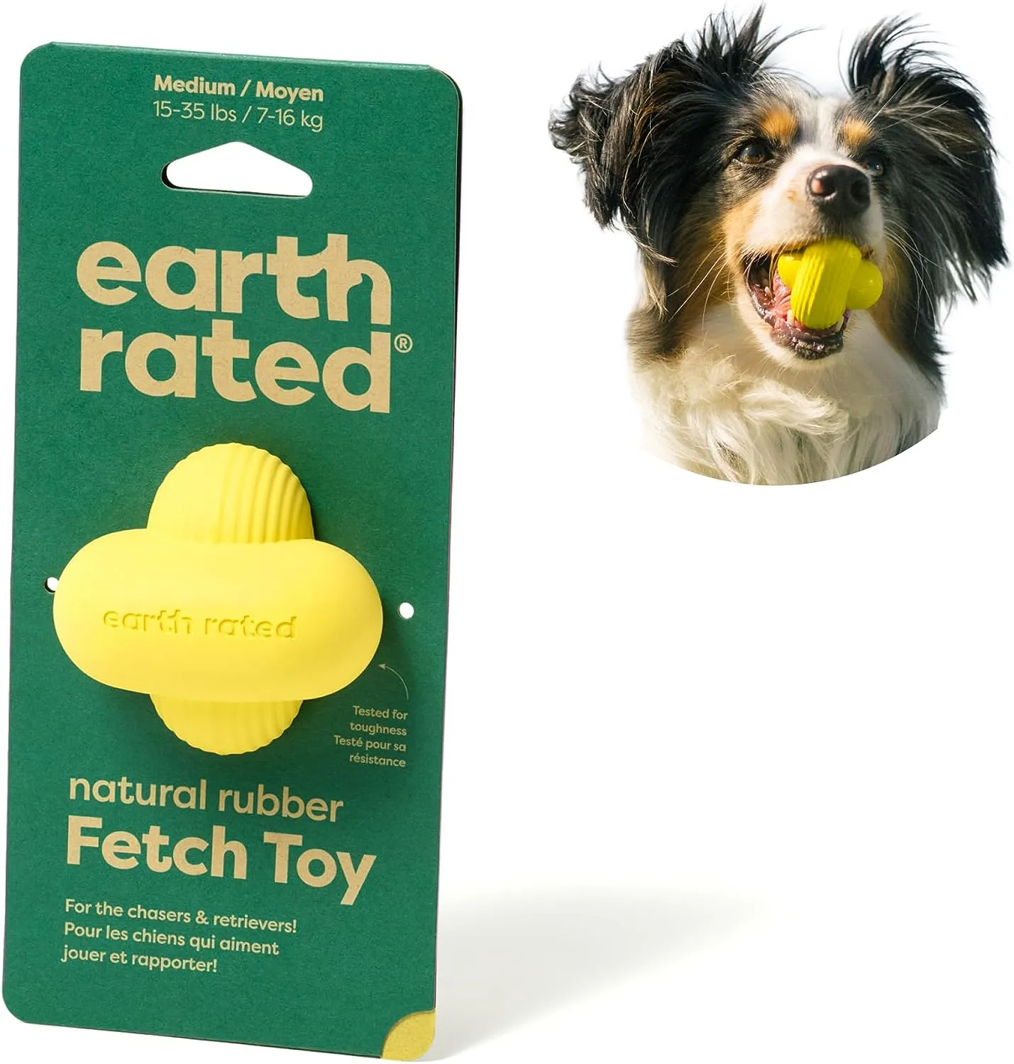 Earth Rated Rubber Fetch Toy for Dogs