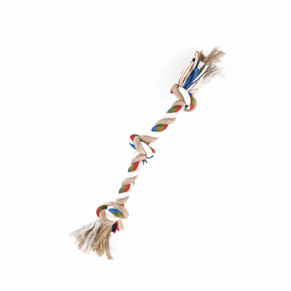 Fofos Flossy Three Knots Rope Toy For Dogs