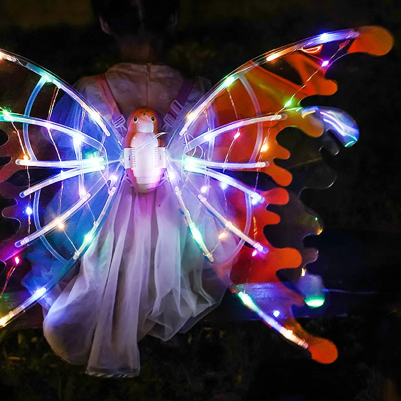 Girls Electrical Butterfly Wings With Lights and Automatic Flap