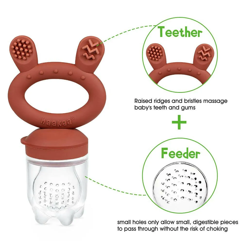 Haakaa Fresh Food Feeder & Teether - Copper