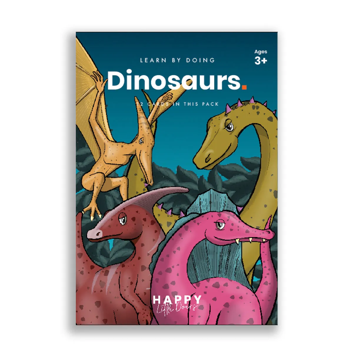 Happy Little Doers Learn Dinosaurs Flashcards