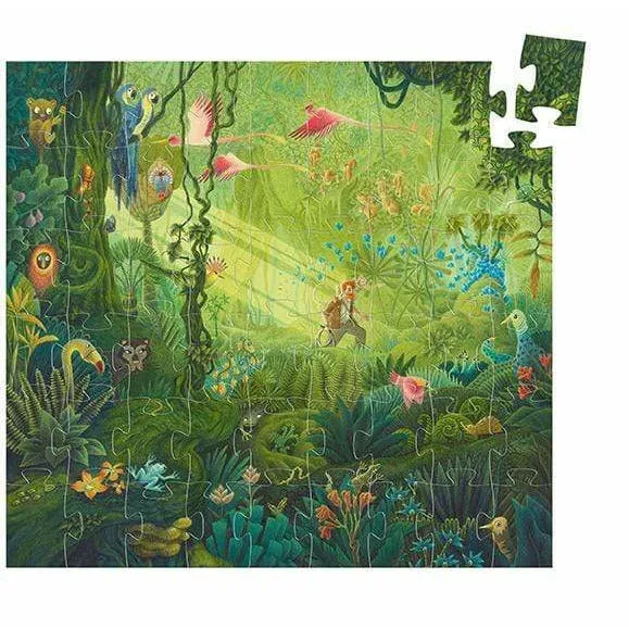 In the Jungle  Silhouette Jigsaw Puzzle