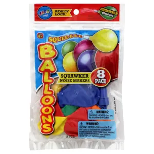 JA-RU - Balloons Squawker Noise Makers - 8 Balloons