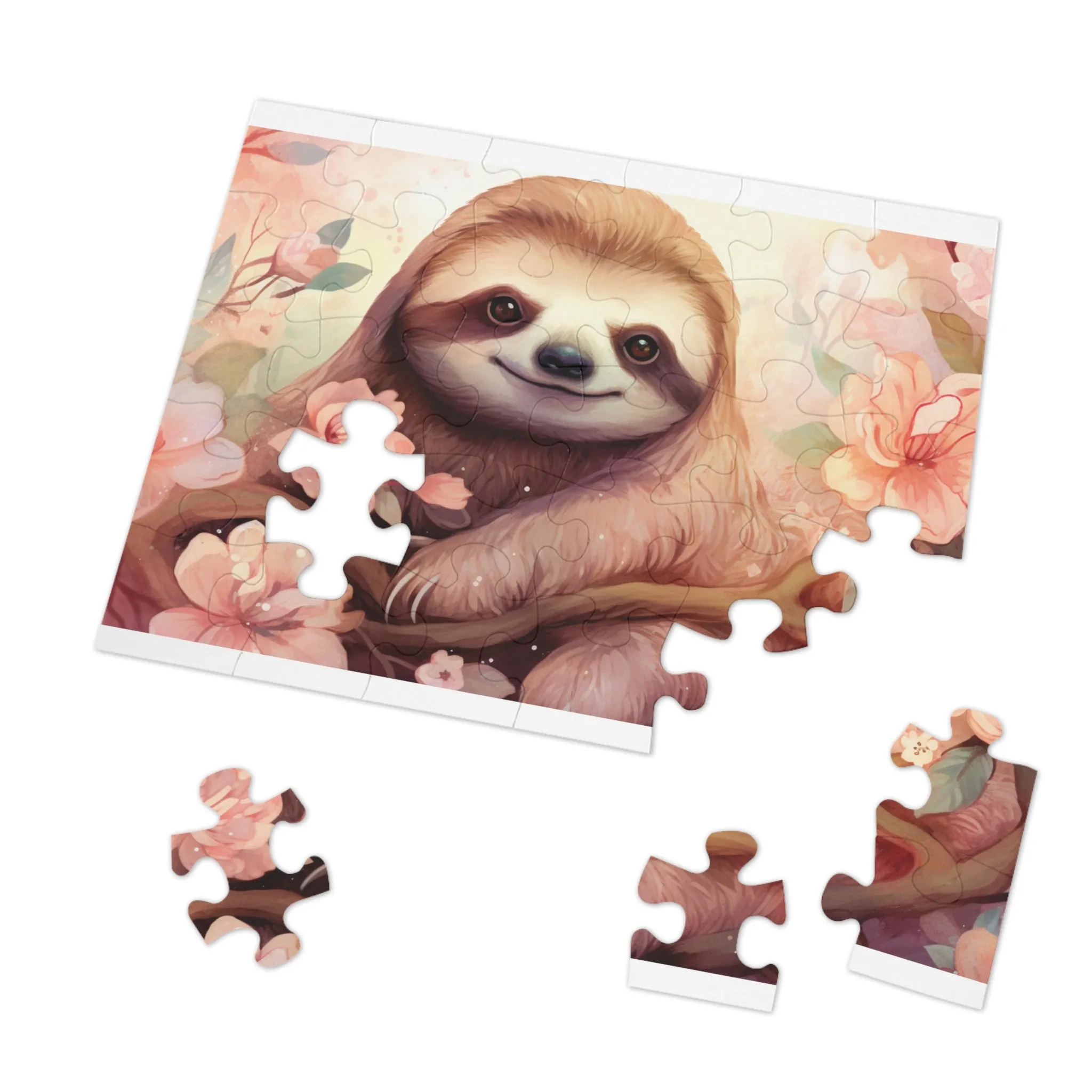 Jigsaw Puzzle, Sloth, Personalised/Non-Personalised (30, 110, 252, 500,1000-Piece)