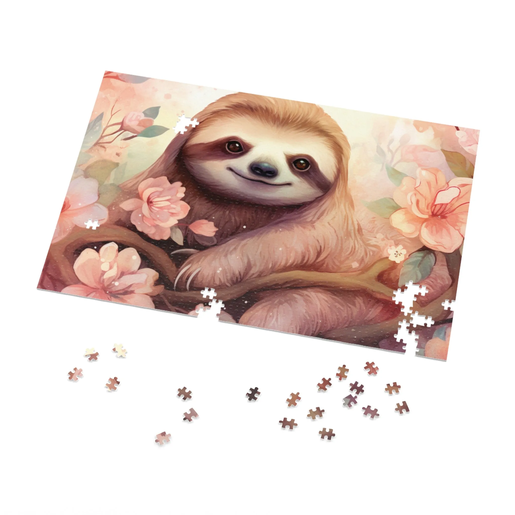 Jigsaw Puzzle, Sloth, Personalised/Non-Personalised (30, 110, 252, 500,1000-Piece)