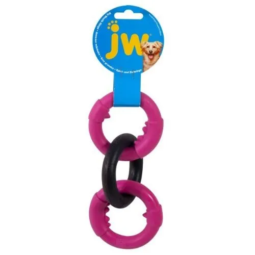 JW Pet Big Mouth Rings Durable Rubber Dog Toy Small