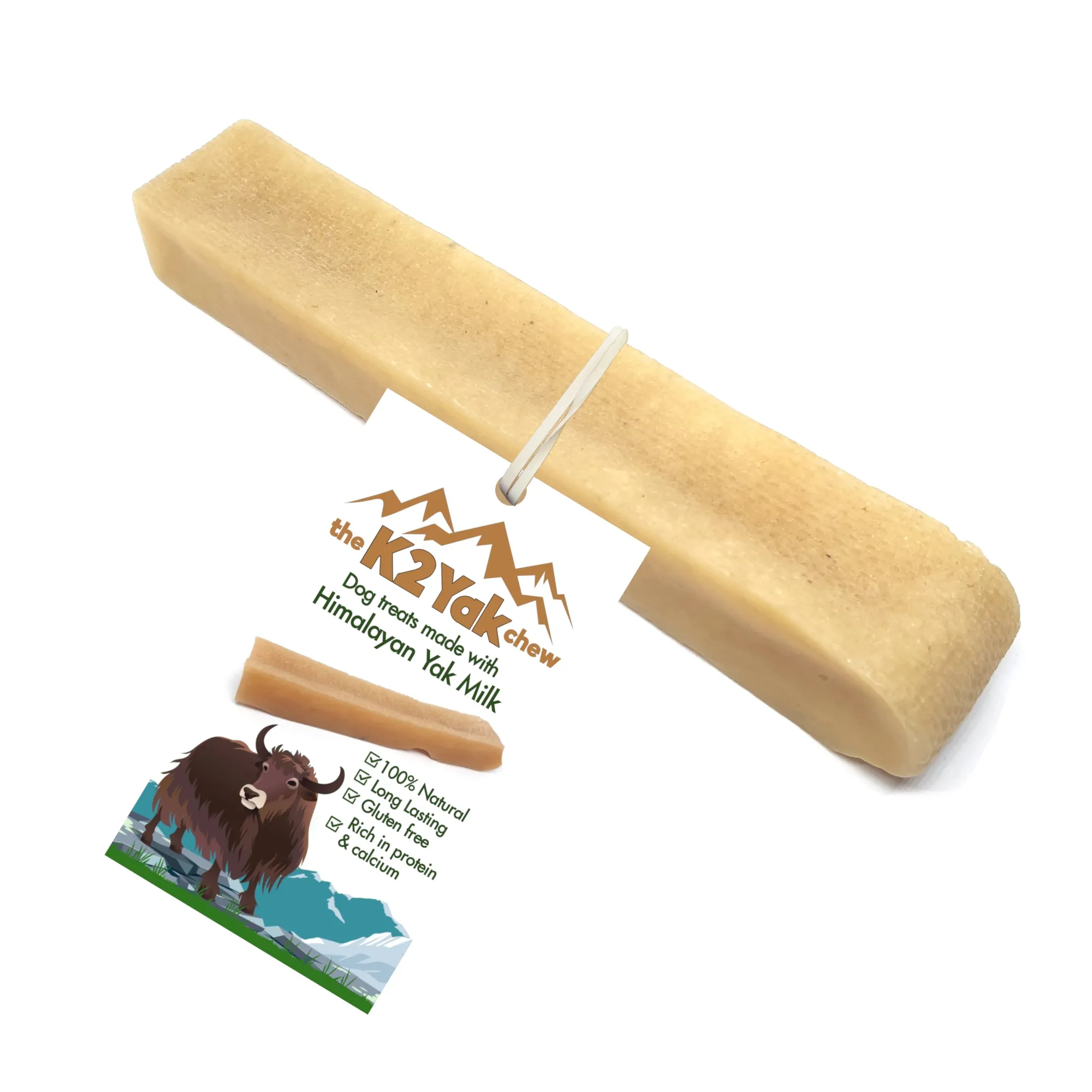 K2 Yak Chews Long Lasting Natural Dog Treats Medium