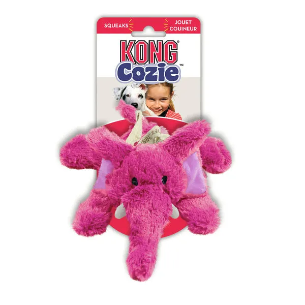 KONG Dog Toy - Cozies Squeaky - Brights