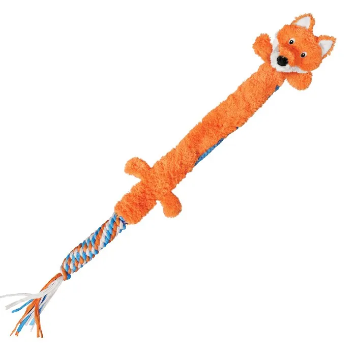 KONG Winders Tails Fox Dog Toy Large