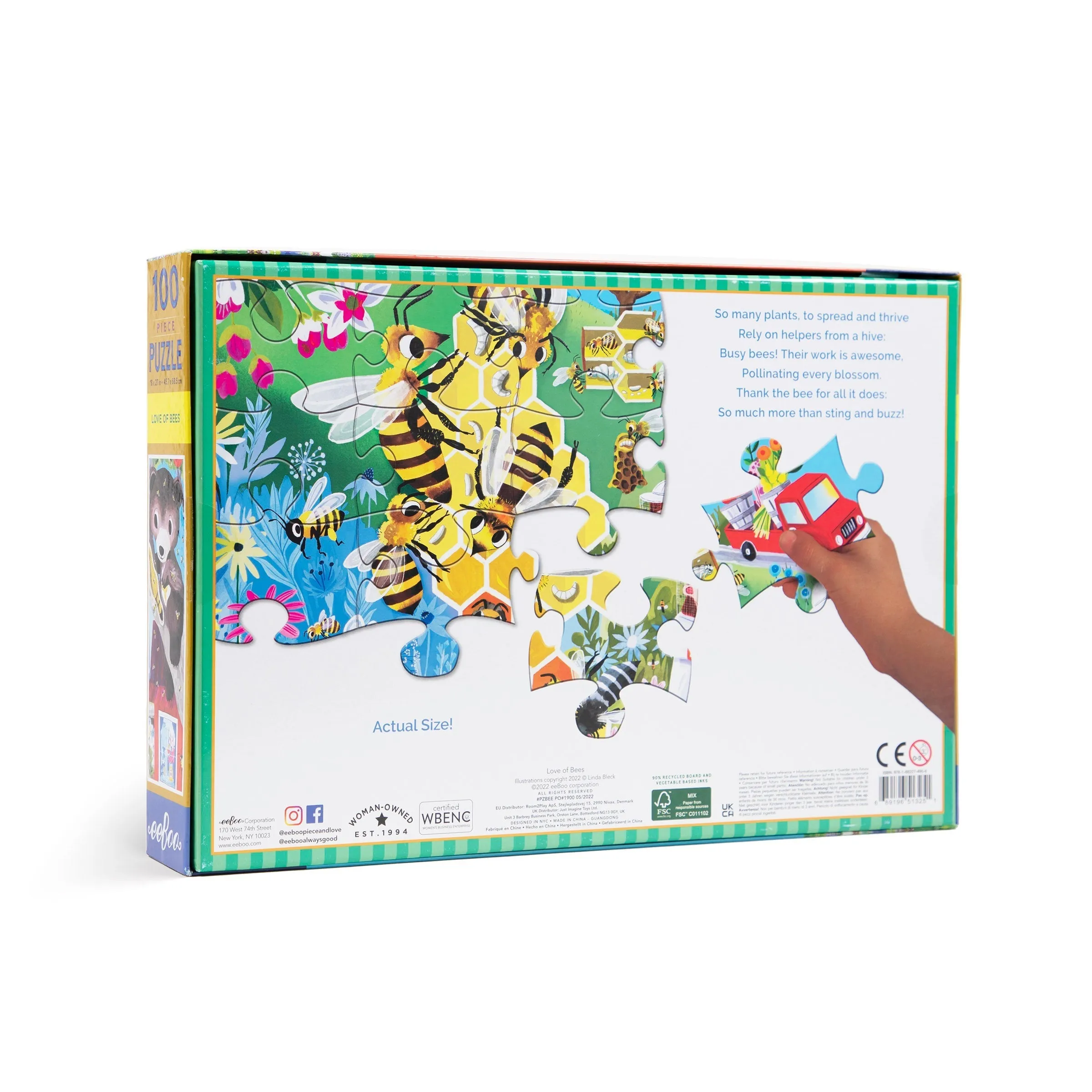 Love of Bees | 100 Piece Jigsaw Puzzle