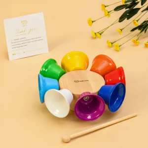 Melli's Kids Wooden Rainbow Spinning Bells