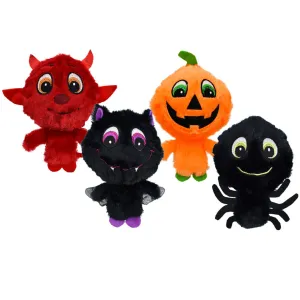 Multipet Halloween Knobby Noggin' Assorted Characters Plush Dog Toys 5", 1 count