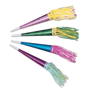 New Year's Eve Horn Tassel Noise Maker 100 per Box (1/Pk)