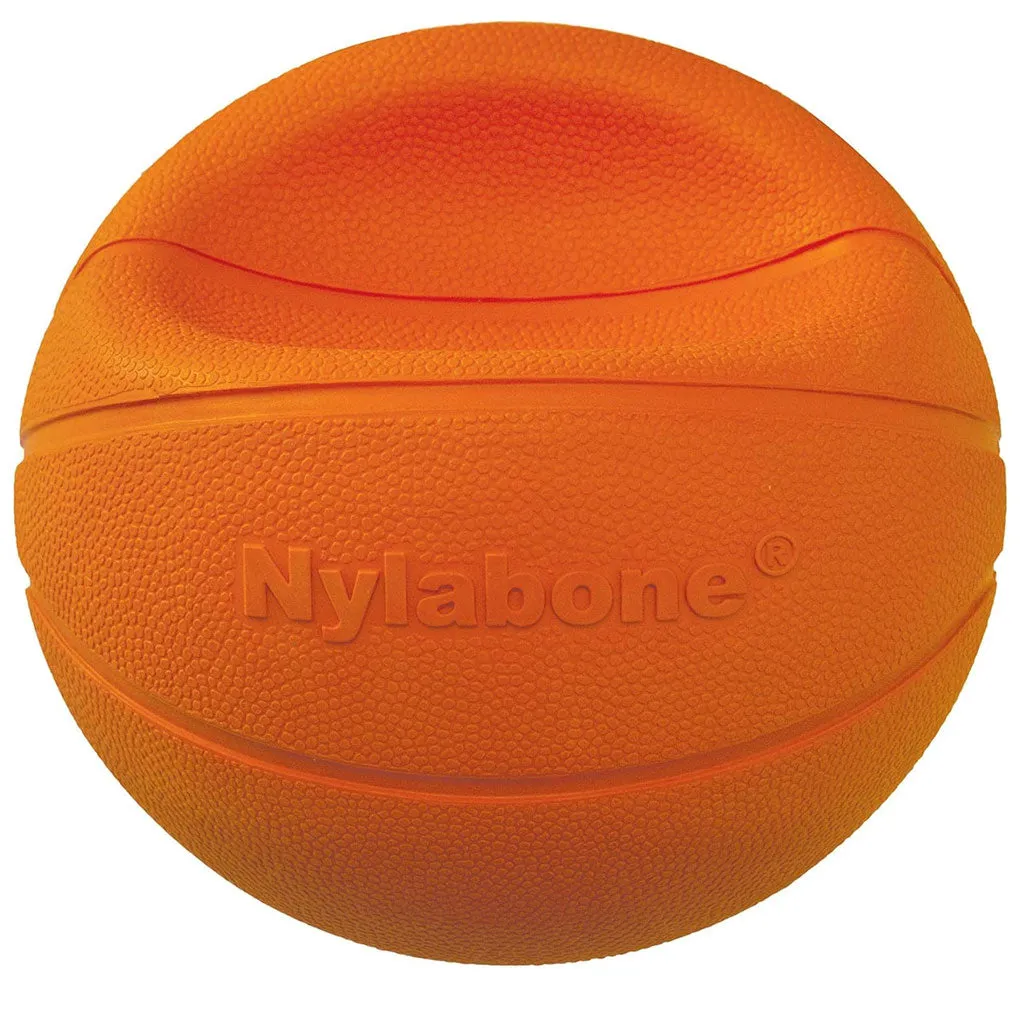 Nylabone Power Play Basketball B-Ball Gripz Dog Toy