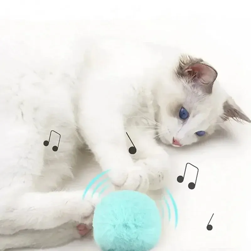 Plush Interactive Cat Toy Ball