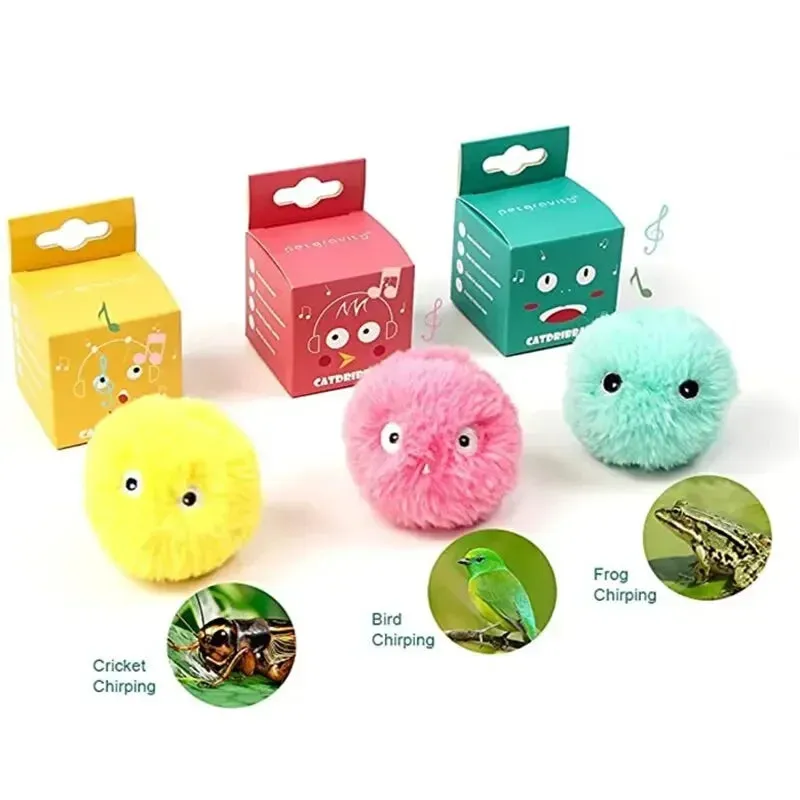 Plush Interactive Cat Toy Ball