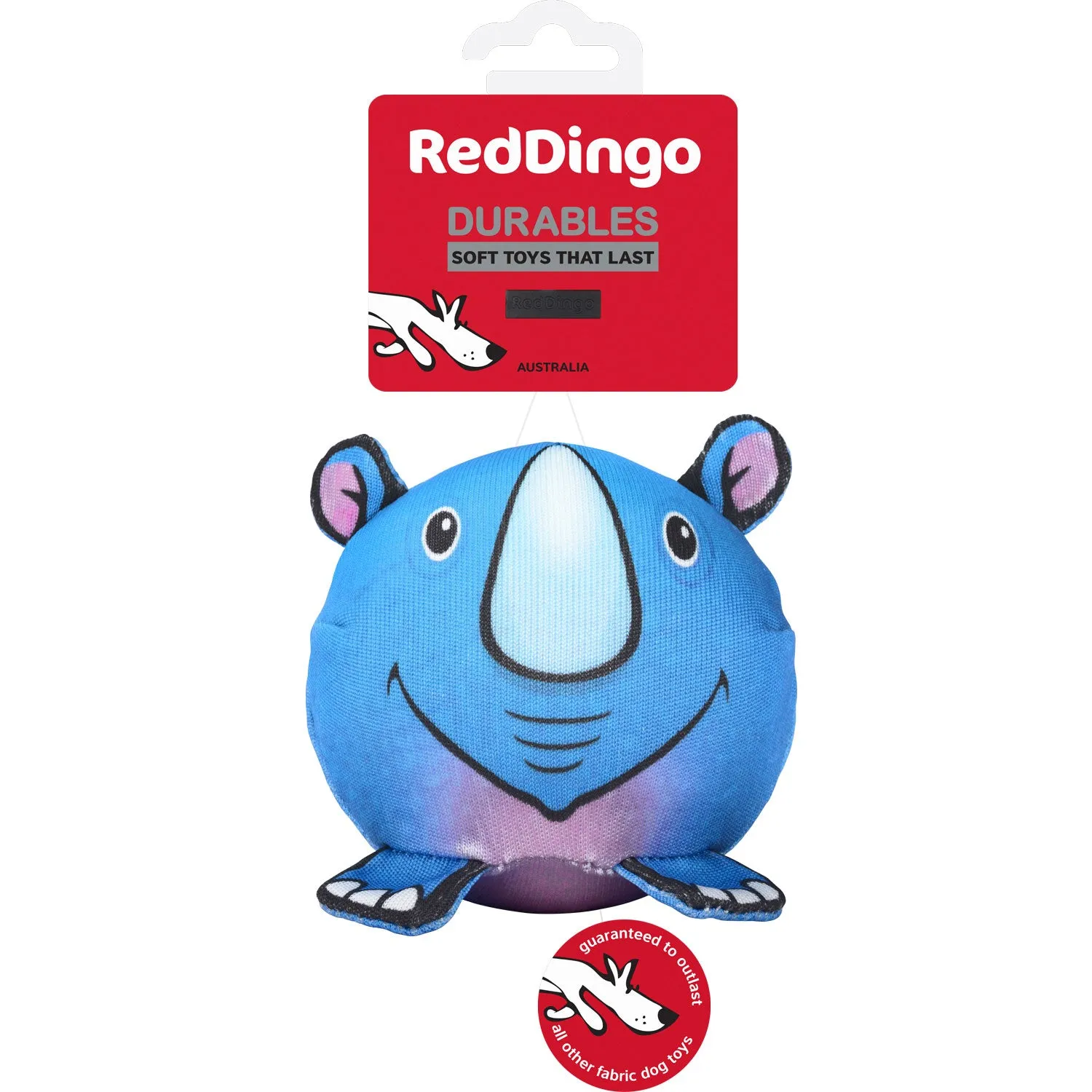 Red Dingo Riley the Rhino Durables Ball