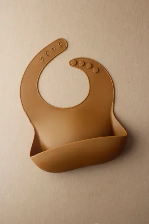 Silicone Baby Bib - Clay