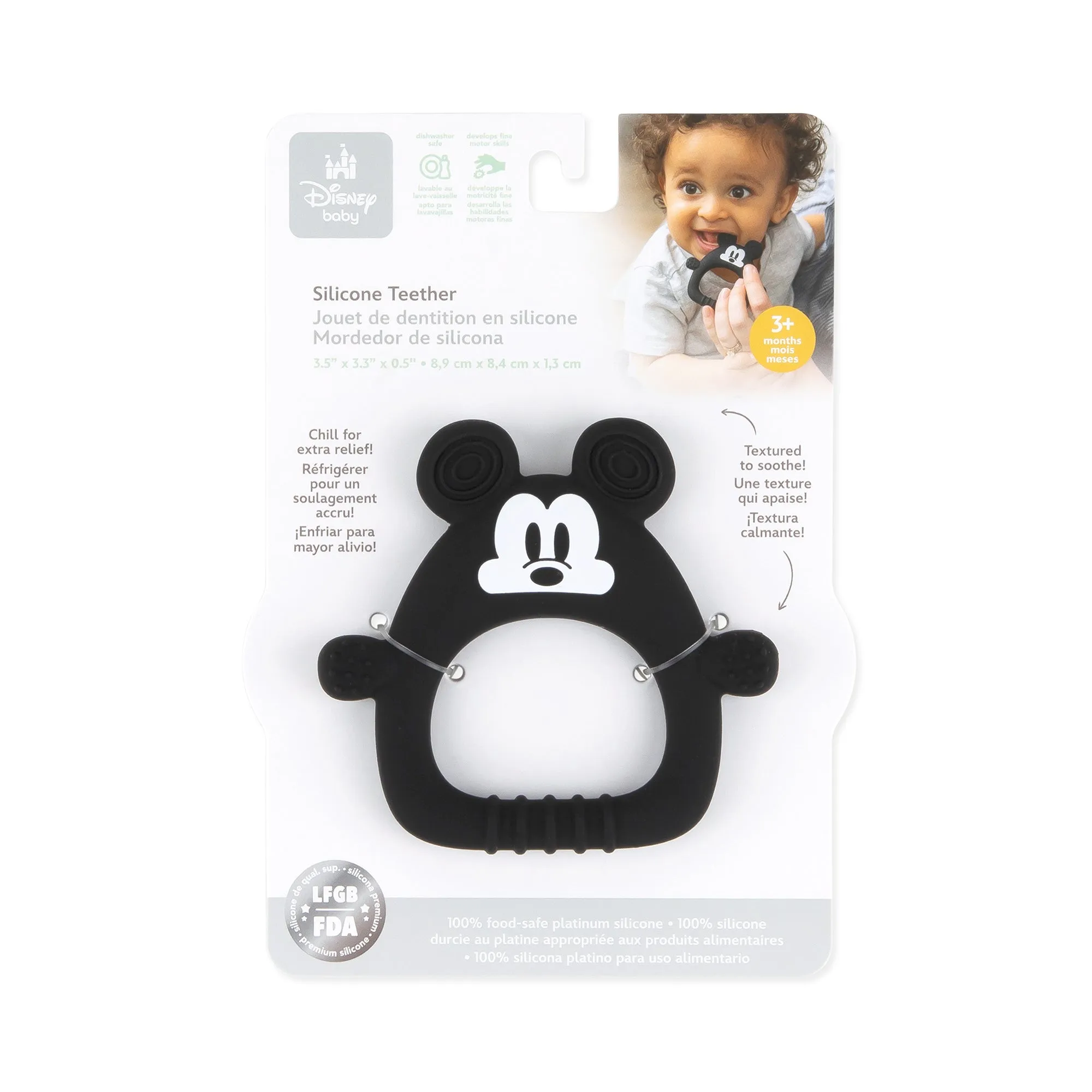 Silicone Flat Teether: Mickey Mouse