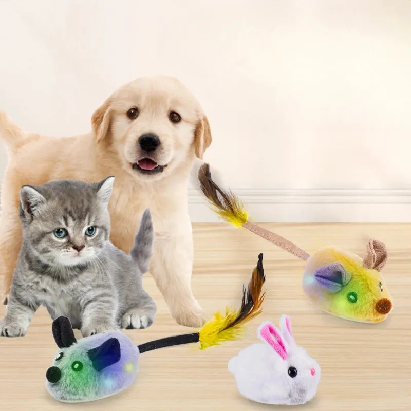 Simulated Little Mouse and Cat Self Entertainment Cat Teasing Tool