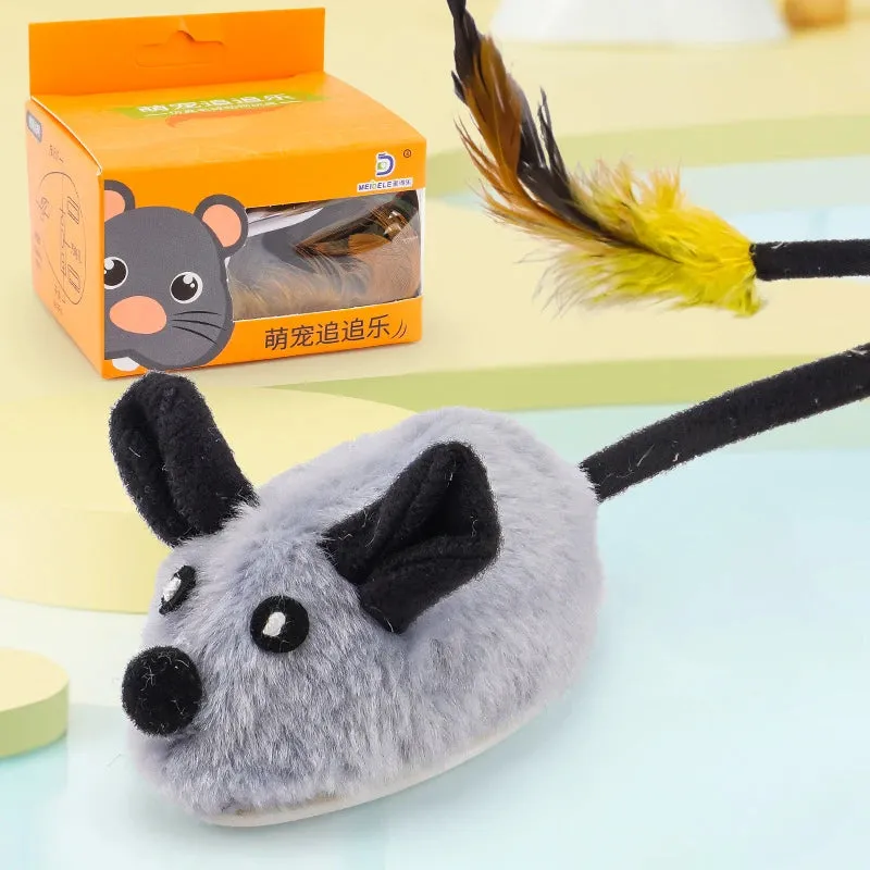 Simulated Little Mouse and Cat Self Entertainment Cat Teasing Tool