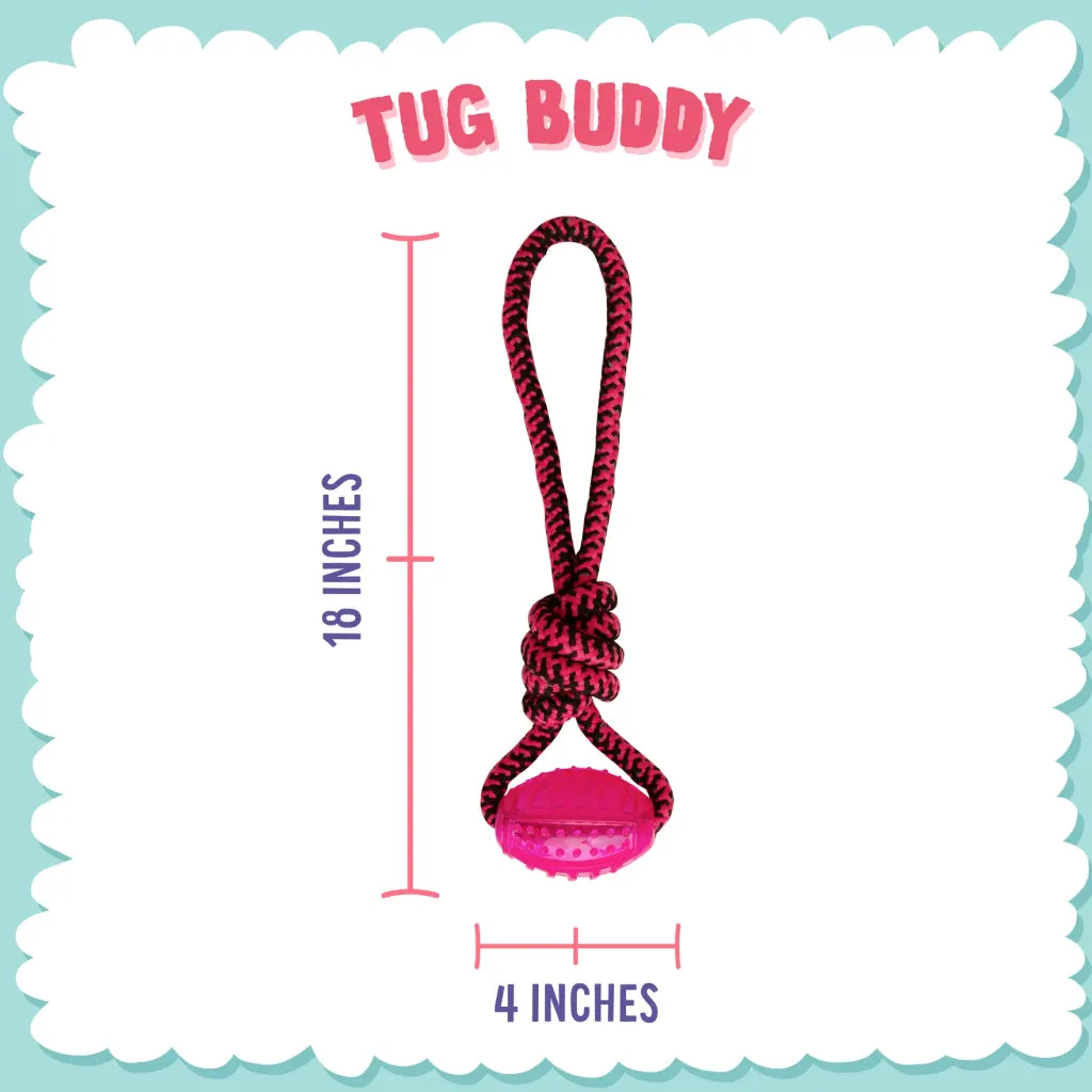 Snugarooz Tug Buddy Dog Toy -Assorted Colors (18")