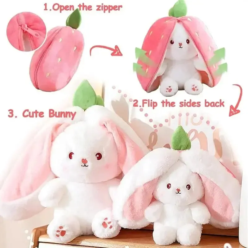 SUPPER SOFT STRAWBERRY RABBIT SOFT TOY