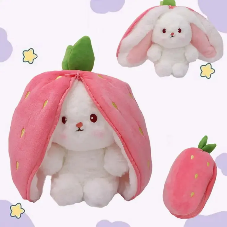 SUPPER SOFT STRAWBERRY RABBIT SOFT TOY