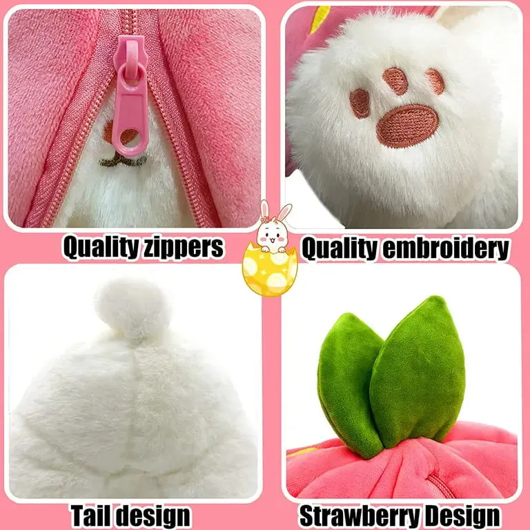 SUPPER SOFT STRAWBERRY RABBIT SOFT TOY