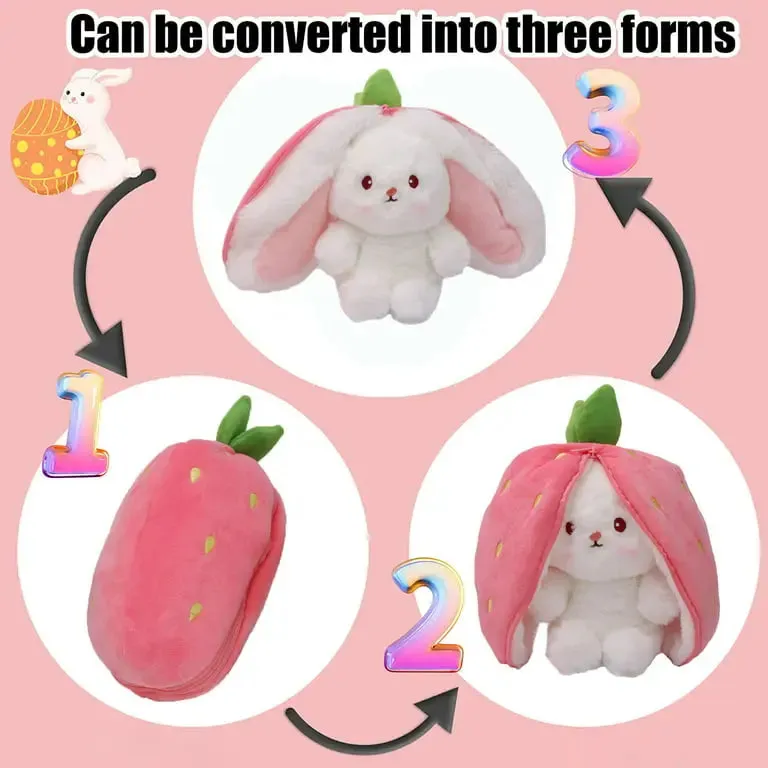 SUPPER SOFT STRAWBERRY RABBIT SOFT TOY