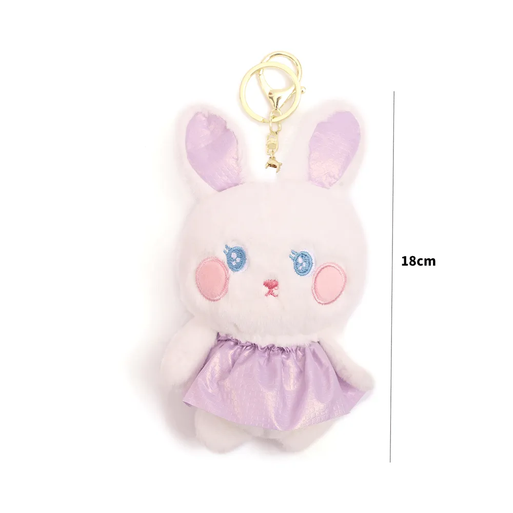 Sweet hare anime plush keychain.