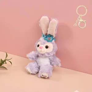 Sweet look bunny plush keychains.